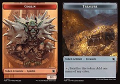 Goblin (0018) // Treasure (0023) Double-Sided Token